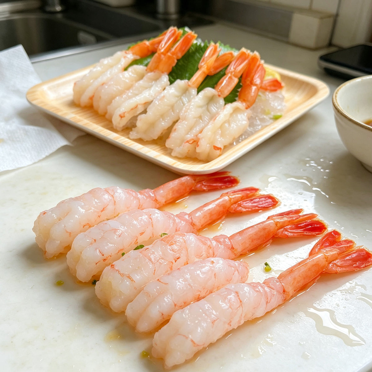 Sweet Raw Shrimp Sashimi Grade
