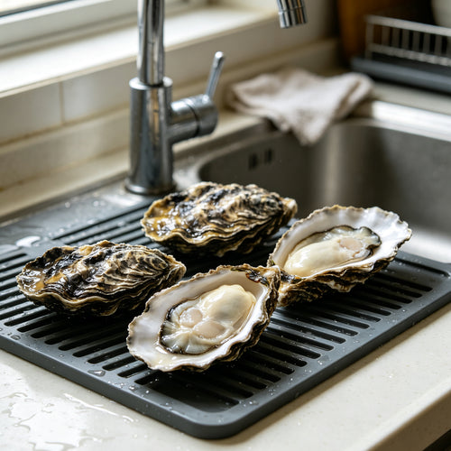 Fresh Raw Oysters Half Shell