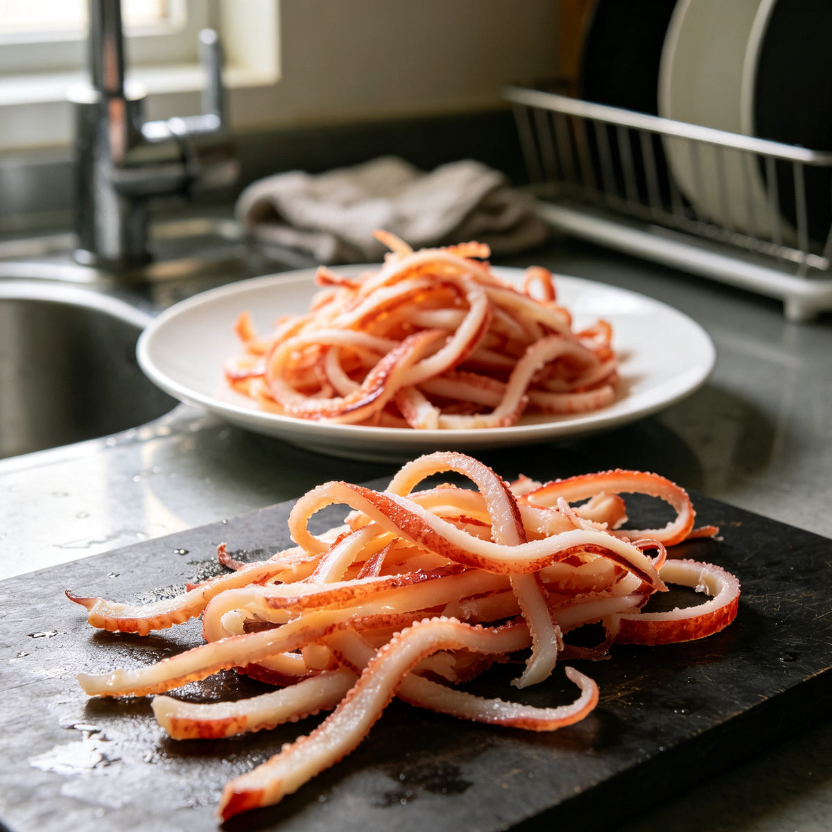 Tender Squid Strips Seafood Pack