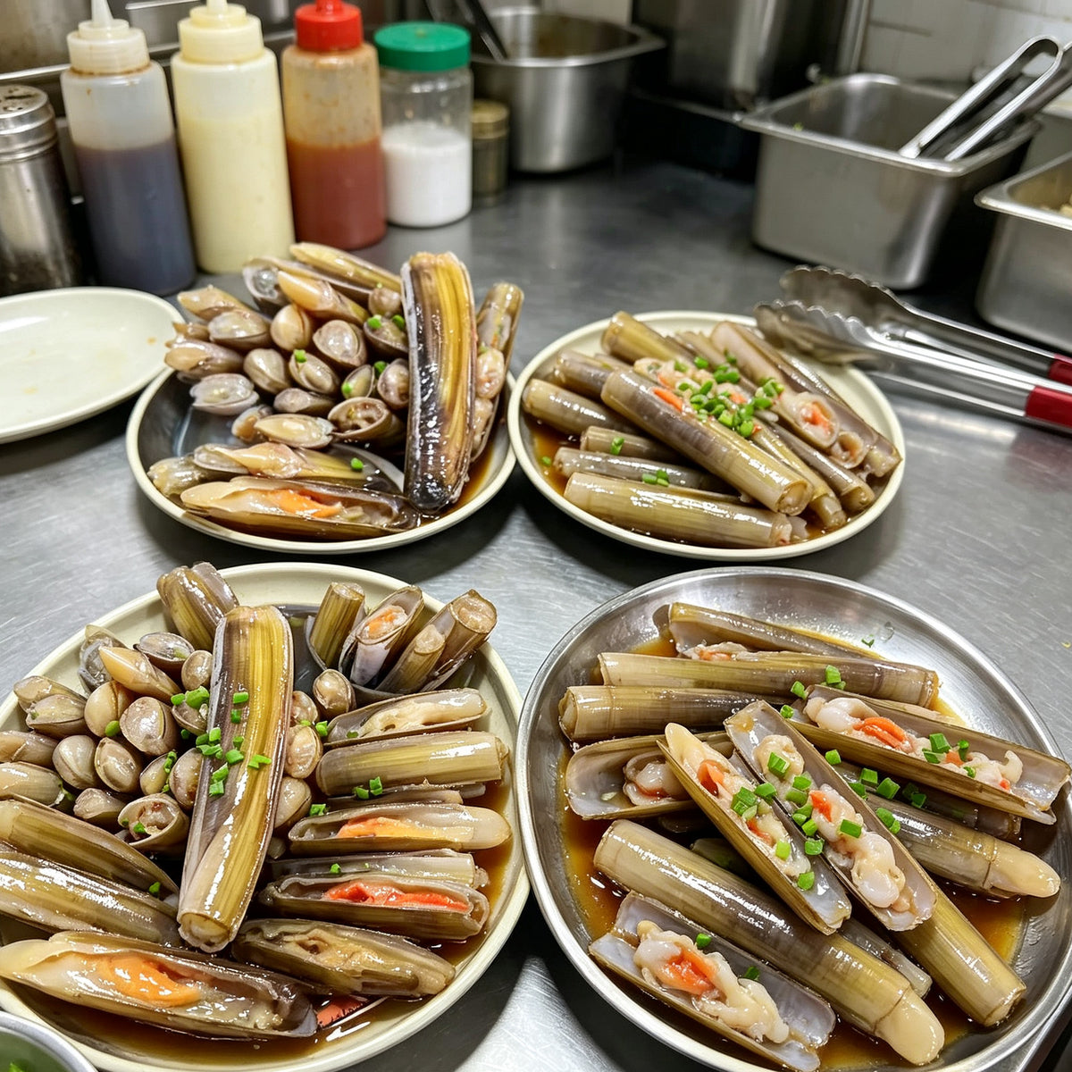 Fresh Bamboo Clams Ocean Harvest
